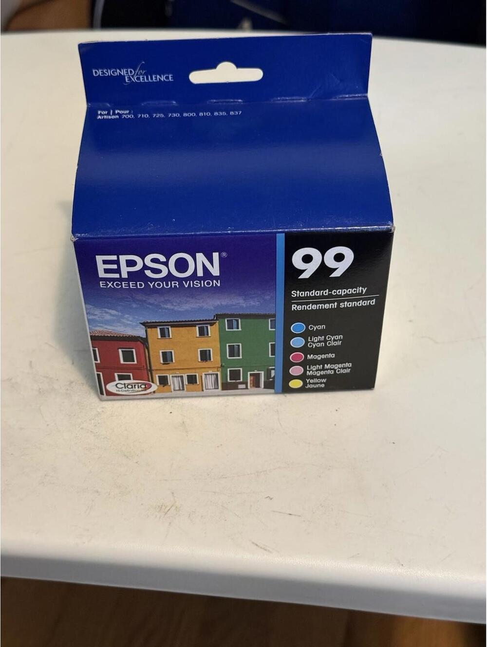 Genuine 5 Epson Ink Printer 99 Color T099920 Artisan 👉Expired 05/2025